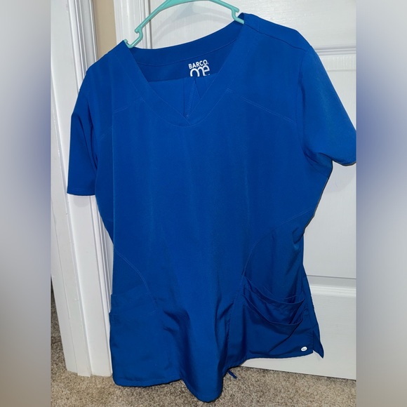Barco One XL Royal Blue Scrub Top - Picture 2 of 2